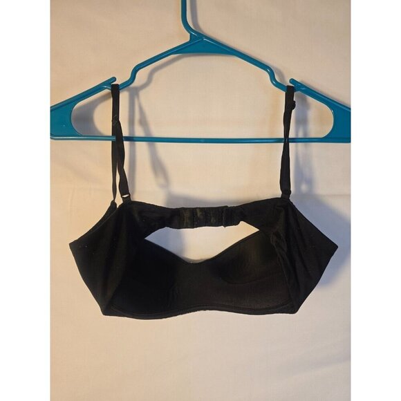 Victorias Secret Balconette Bra Size 32D Black Leopard Print - Picture 3 of 3